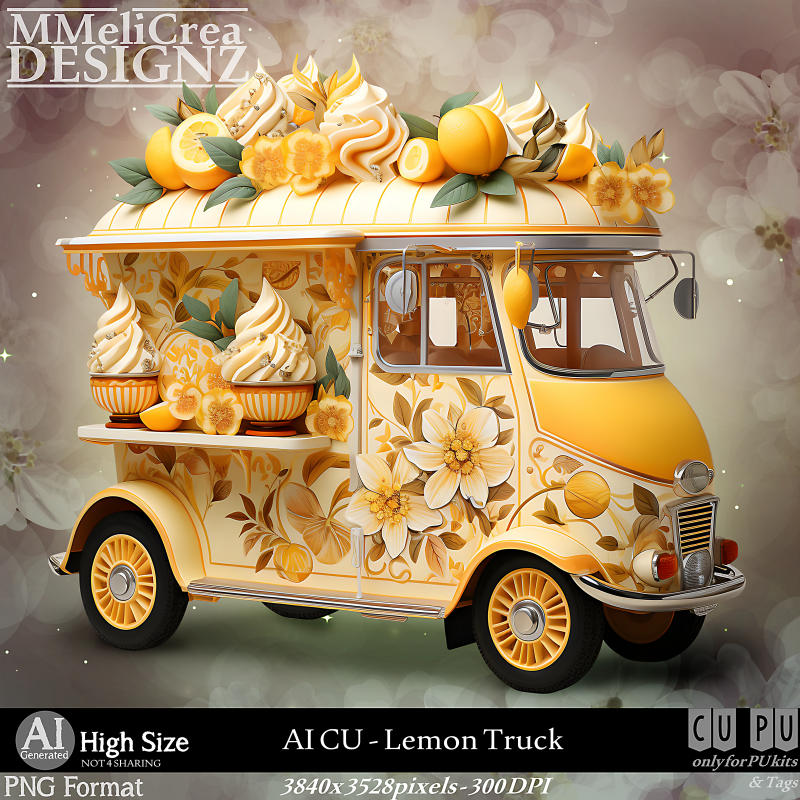 (image for) AI - CU Lemon Truck (CU4PU/PNG)
